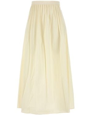 Amotea Cream Cotton Charlie Skirt - White