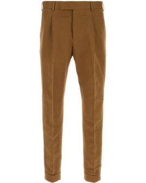 PT Torino Biscuit Linen Blend Pant - Natural