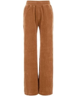 Chloé Peach Velvet joggers - Brown