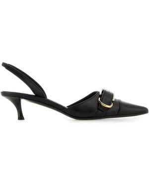 Givenchy Black Leather Voyou Pumps
