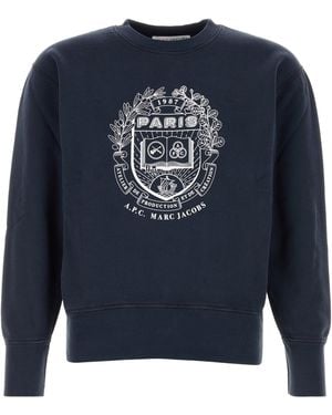 A.P.C. Printed Sweatshirt - Blue