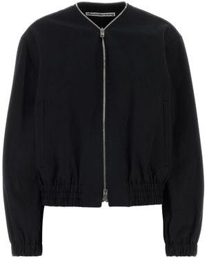 Alexander Wang Black Cotton Bomber Jacket