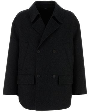 Fendi Giacca in flanella nera - Nero