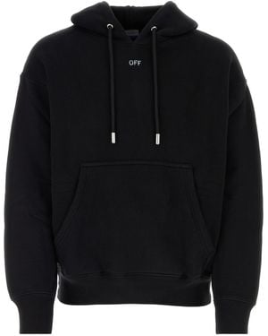 Off-White c/o Virgil Abloh Felpa in cotone nero