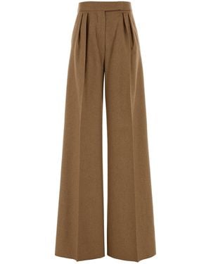 Max Mara Pantalone dalla gamba ampia Ori in cammello beige - Neutro
