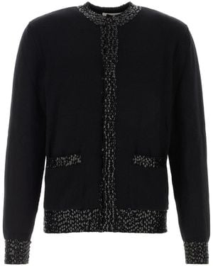 Ernest W. Baker Black Wool Cardigan