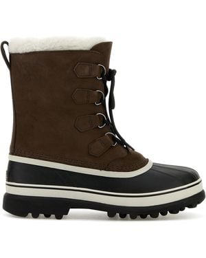 Sorel Brown Leather Caribou Boots