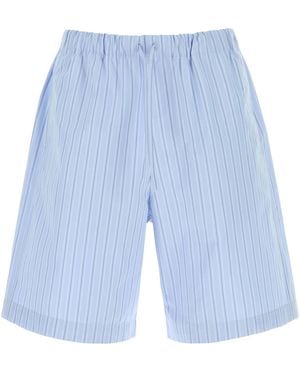 Dries Van Noten Embroidered Opini Piperi Bermuda Shorts - Blue