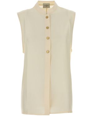 LeKasha Camicia in seta crema - Neutro