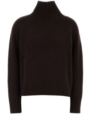 MICHAEL Michael Kors Dark Brown Wool Sweater - Black