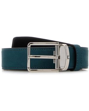 Montblanc Air Force Blue Suede Reversible Belt - Multicolour