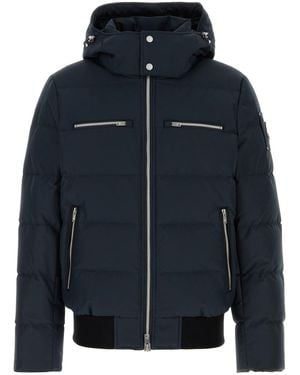 Moose Knuckles Navy Blue Cotton Blend Cloud Padded Jacket