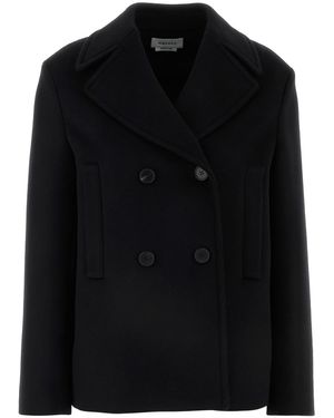 McQueen Cappotto in feltro nero