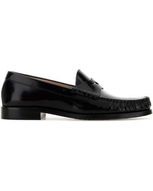 Stuart Weitzman Slip On Loafers - Black