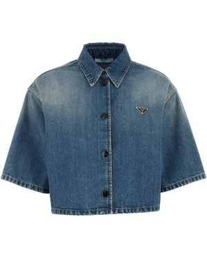 Prada Camicia in denim - Blu