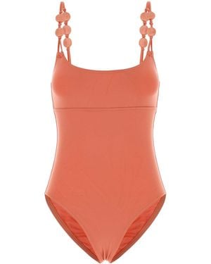 Eres Peach Stretch Nylon Lynda Swimsuit - Red