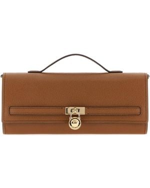 MICHAEL Michael Kors Brown Leather Medium Hamilton Moderne Handbag