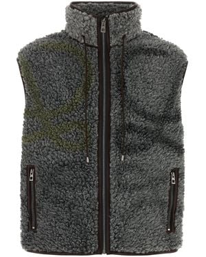 Loewe Gilet in eco pelliccia grigia - Nero