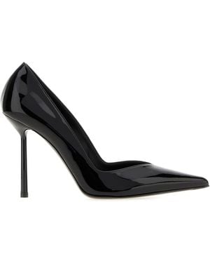 Le Silla Black Leather Vivienne Court Shoes