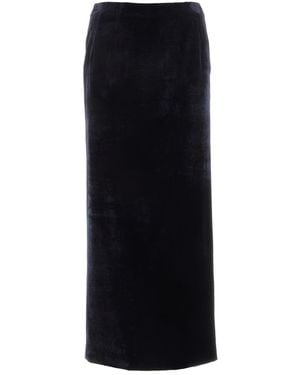 Fendi Dark Velvet Skirt - Black