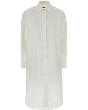 Jil Sander White Poplin Shirt Dress