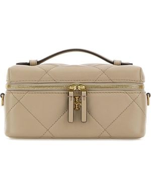 Tory Burch Powder Pink Leather Kira Handbag - Brown