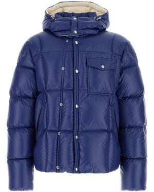 Moncler Blue Nylon Serfanto Down Jacket