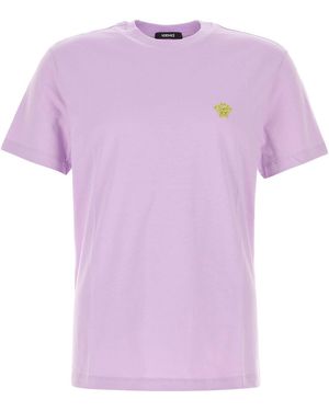 Versace T-shirt in cotone lilla - Rosa