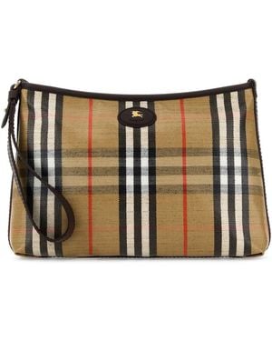 Burberry Clutch in tela stampata - Multicolore