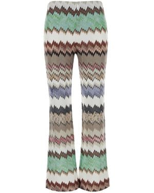 Missoni Embroidered Viscose Pant - Green
