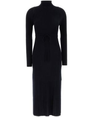 A.P.C. Midnight Blue Wool Marianna Sweater Dress - Black