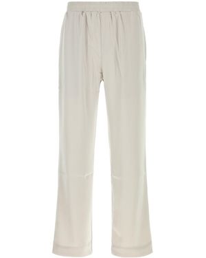 Ernest W. Baker Light Grey Satin Pant - White