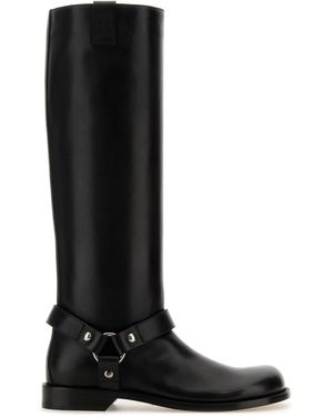 Loewe Stivali Campo Biker in pelle nera - Nero