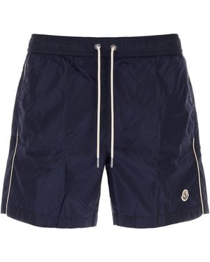 Moncler Dark Blue Nylon Swimming Shorts