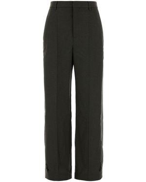 Jean Paul Gaultier Dark Wool Blend Pant - Black