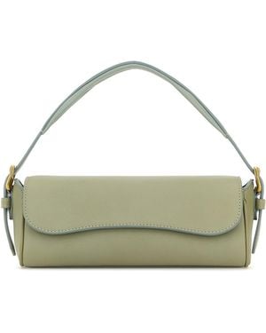 J&m Davidson Sage Green Bonny Baguette Handbag