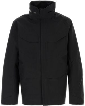 Veilance Black Nylon Field Windbreaker