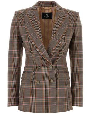 Etro Jackets And Vests - Brown