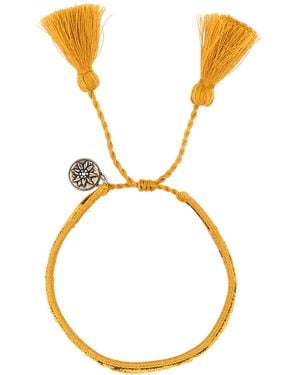 Prada Bracciale bicolor in pelle scamosciata e tessuto - Metallizzato