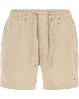 Polo Ralph Lauren Sand Corduroy Bermuda Shorts - Natural