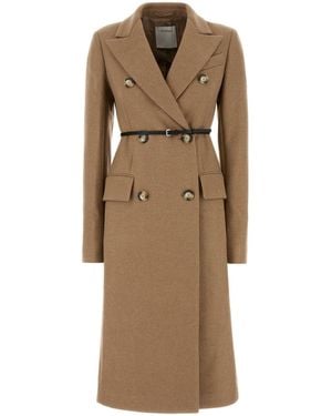 Sportmax Cappotto Ghia in misto lana beige - Neutro