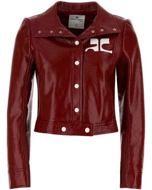 Courreges Red Vinyl Jacket