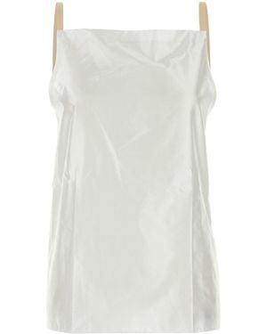Carven White Polyester Blend Top