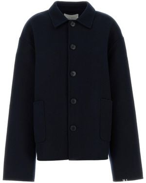 Extreme Cashmere Navy Blue Wool Blend Maker Coat