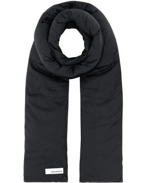Nanamica Sciarpa reversibile in nylon blu notte - Nero
