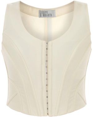 GIUSEPPE DI MORABITO Ivory Wool Bodice - Natural