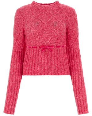 Cormio Fuchsia Wool Blend Jumper - Red