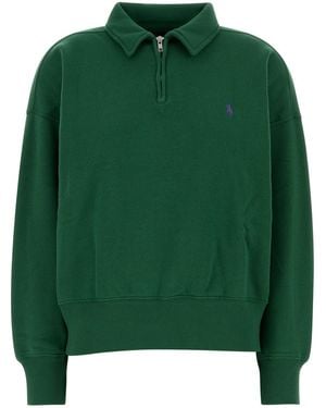 Polo Ralph Lauren Green Cotton Blend Polo Shirt