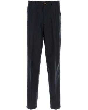 Brunello Cucinelli Black Cotton Blend Pant