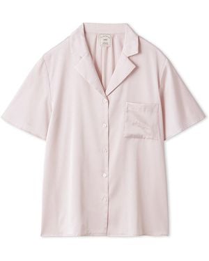 gelato pique Spring Colorful Satin Shirt - Pink